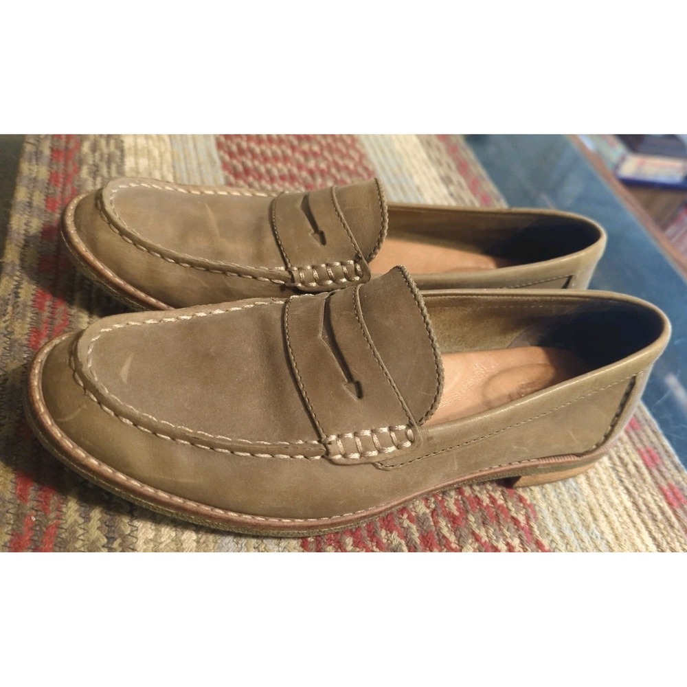 SPERRY Seaport Penny Loafer Leather Women's Size‎ 6 (STS82358) Taupe Brown